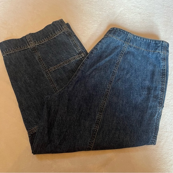 Jones New York Jeans Patchwork Stitching Capri Jeans Size 6 - Picture 3 of 7